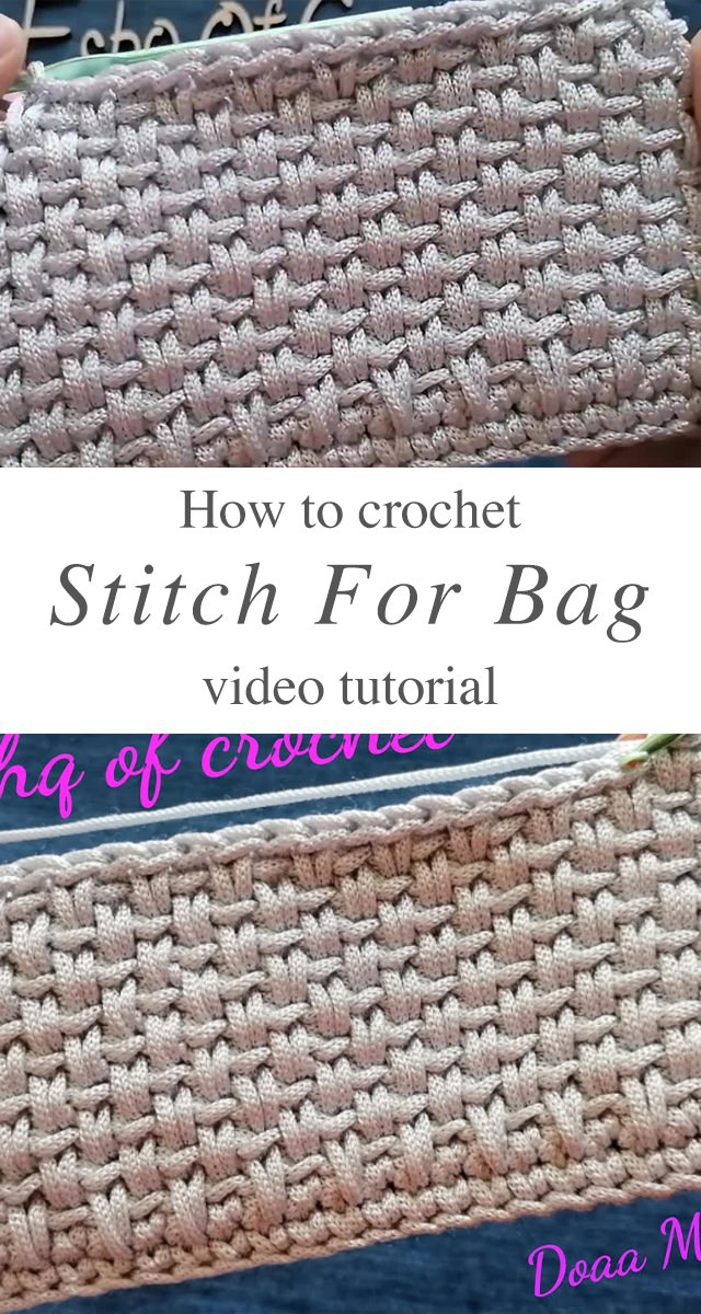 Crochet Stitch For Bag - Today I will be sharing a tutorial of crochet stitch for bag. Now, you can create an enticing crochet bag for yourself or your loved ones.