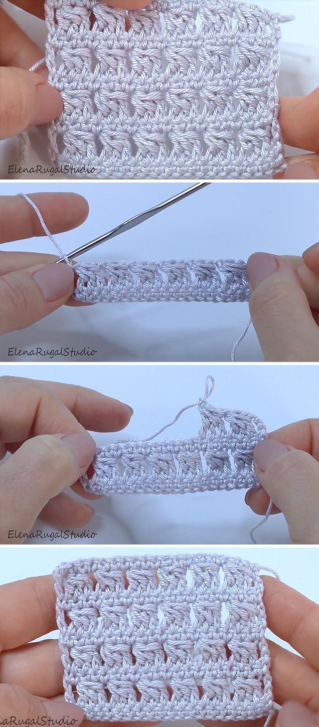 Crochet 3D Braid Stitch - This tutorial will walk you through a beautiful crochet 3D stitch pattern for your favorite projects. Keep reading tips, uses and materials!