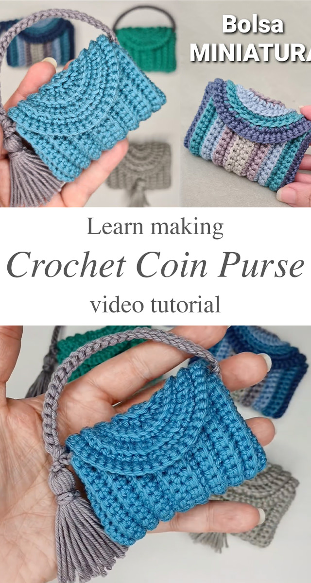 Crochet Coin Purse - Learn how to make a beautiful crochet coin purse by following this tutorial. If you are a wallet girl and love to keep your coins and cards in a cutesy coin purse, then this project is surely for you.