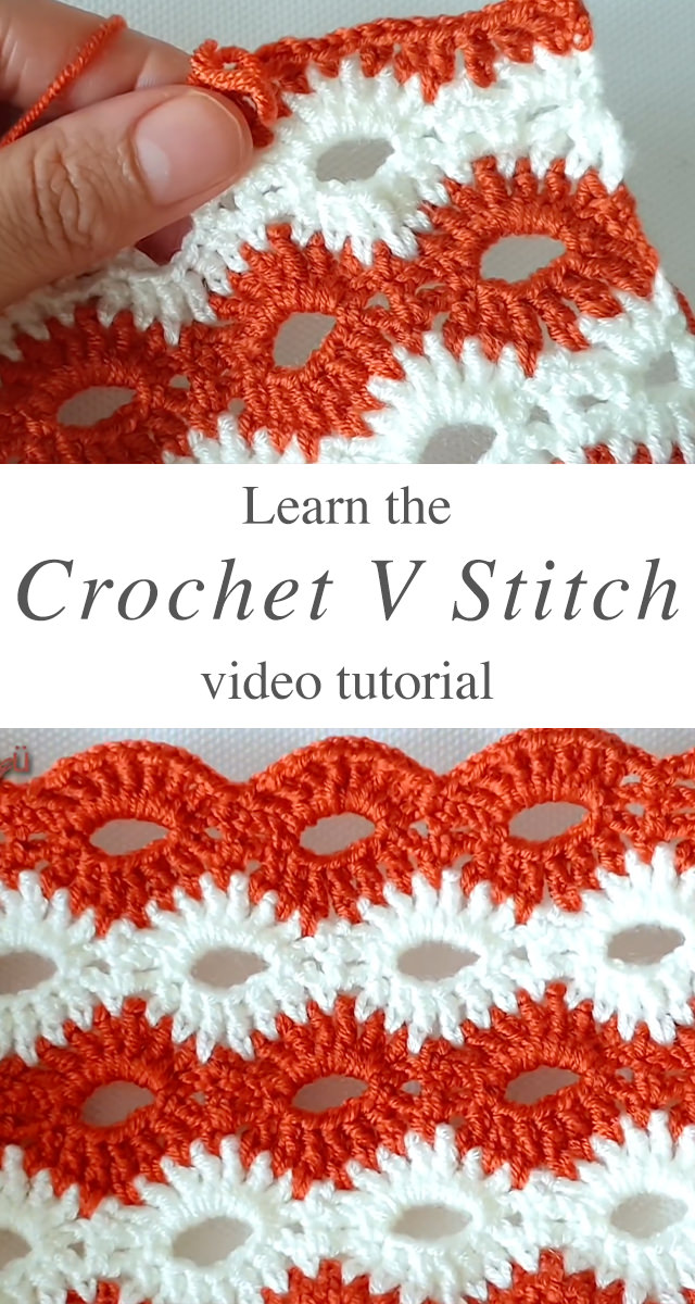 Crochet V Stitch - Today, I will share a beautiful crochet V stitch tutorial. This shell V stitch is quite easy to learn and you can make endless projects using it.