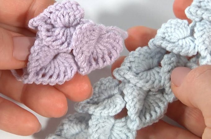 Crochet Leaf Border Featured Image - Learn an amazing, easy to make crochet leaf border pattern that you will love to make. This pattern provides room for creativity, so you can play with colors and yarn.