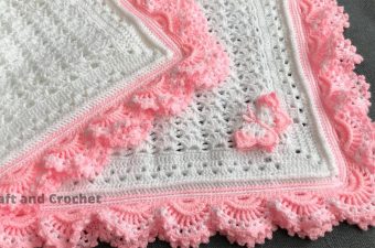 Easy Crochet Baby Blanket Featured - Learn making an easy crochet baby blanket by following this tutorial and pattern. It will make an awesome gift and lifetime memory for your kids.