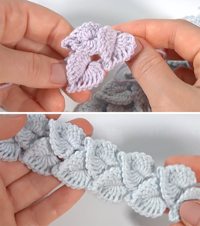 Leaf Border Crochet Pattern Sided - Learn an amazing, easy to make crochet leaf border pattern that you will love to make. This pattern provides room for creativity, so you can play with colors and yarn.