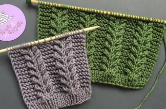 Leaf Motif Knitting Pattern Featured - Learn making a beautiful leaf motif knitting pattern that will help you create gorgeous cardigans, sweaters, scarves or gloves. Keep reading for tips on making this pattern.