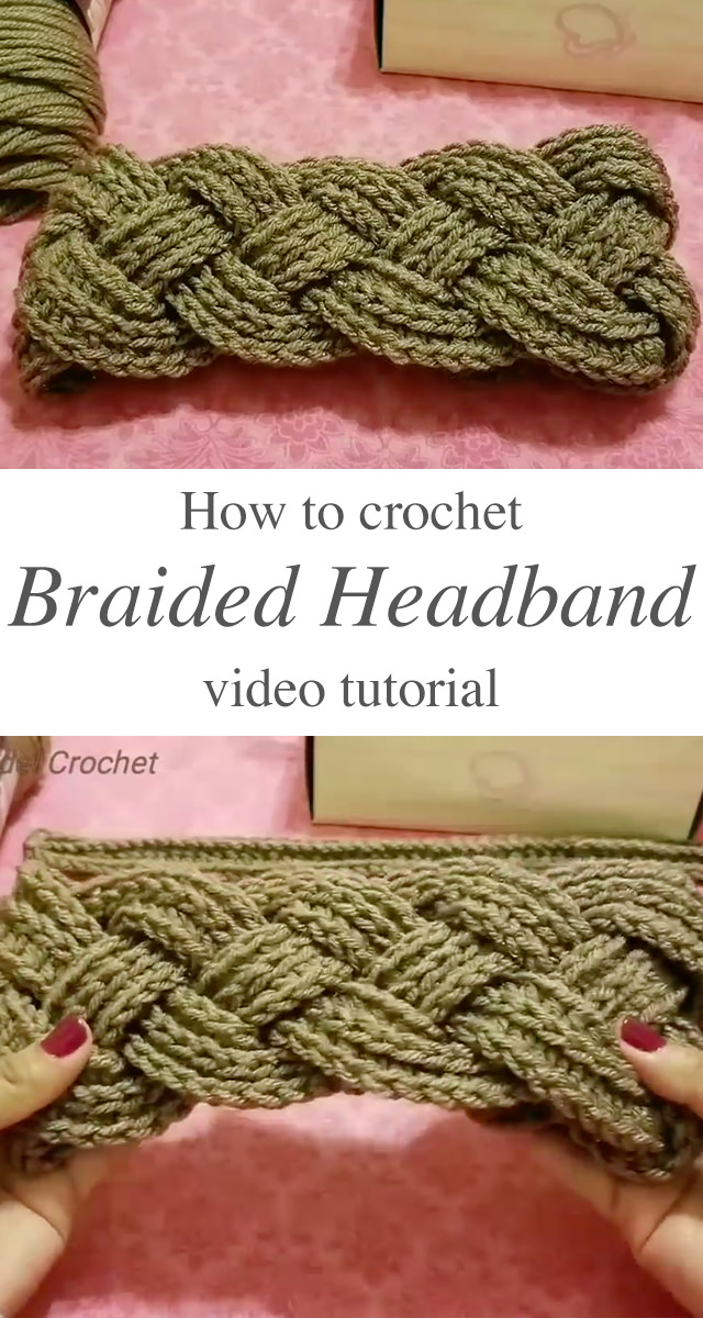 Crochet Braided Headband - Learn making an amazing crochet braided headband that you can make easily. This pattern is super easy to follow and has detailed instructions.