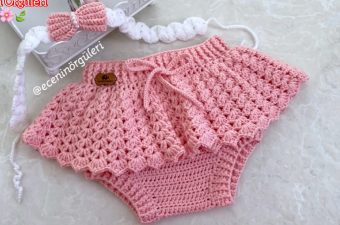 Crochet Baby Skirt Featured Image - Learn how to make this lovely crochet baby skirt. It has a unique pattern and keeps your baby warm and happy.