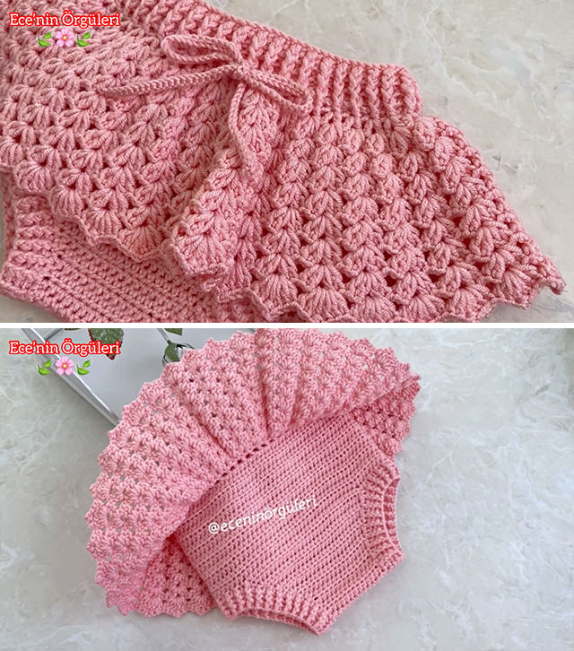 Crochet Baby Skirt Pattern Sided - Learn how to make this lovely crochet baby skirt. It has a unique pattern and keeps your baby warm and happy.