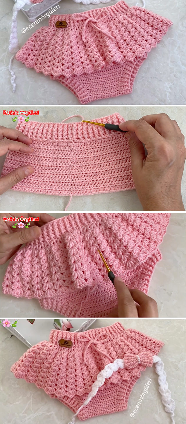 Crochet Baby Skirt Pattern - Learn how to make this lovely crochet baby skirt. It has a unique pattern and keeps your baby warm and happy.