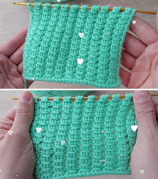 Entrelac Tunisian Pattern Sided - Learn a marvellous entrelac tunisian crochet stitch just by following few steps. This pattern is very simple to learn and gives the fabric wonderful look.