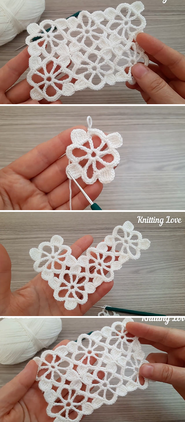 Crochet Flower Motif Pattern - Learn how to make a very useful crochet flower motif. Crochet flower motives are perfect for a diverse array of projects.