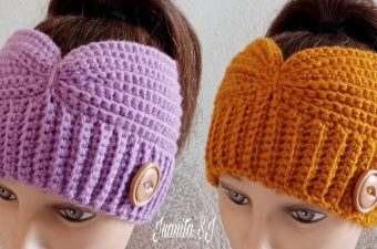 Simple Crochet Headband To Make As Gift