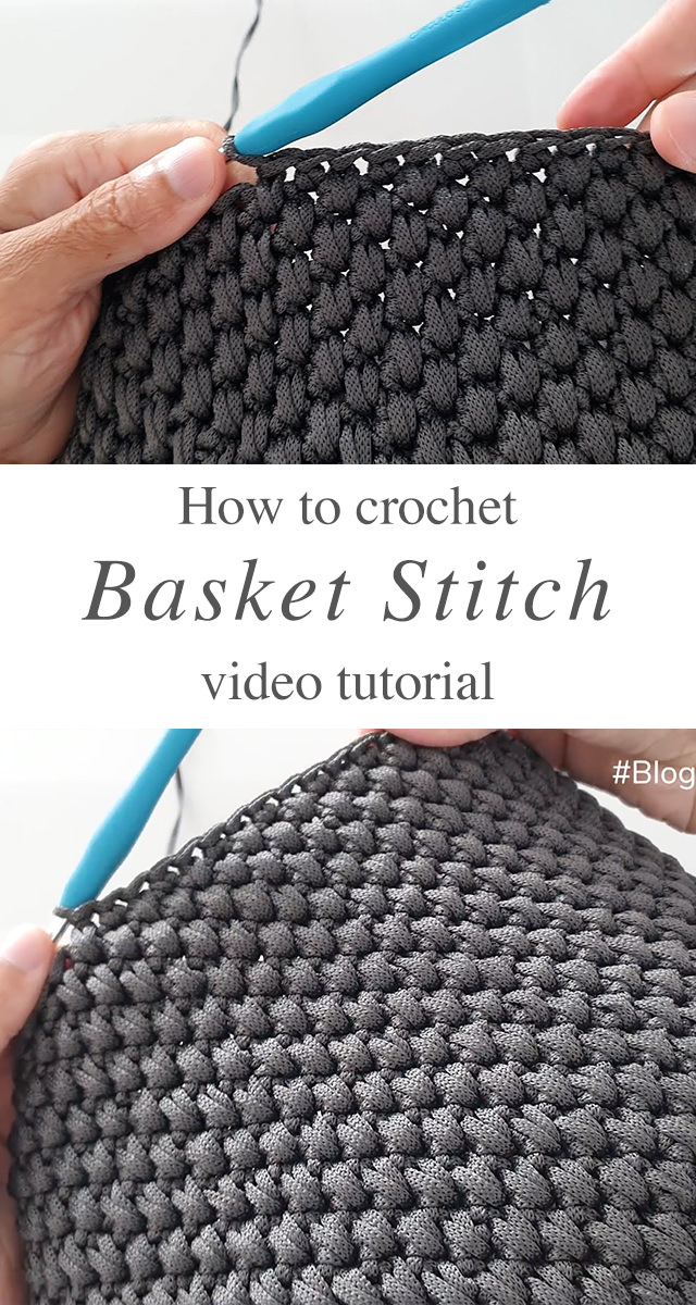Crochet Basket Stitch - Are you looking for a simple crochet basket stitch to work up?! You have come to the right place to learn the most beautiful one.