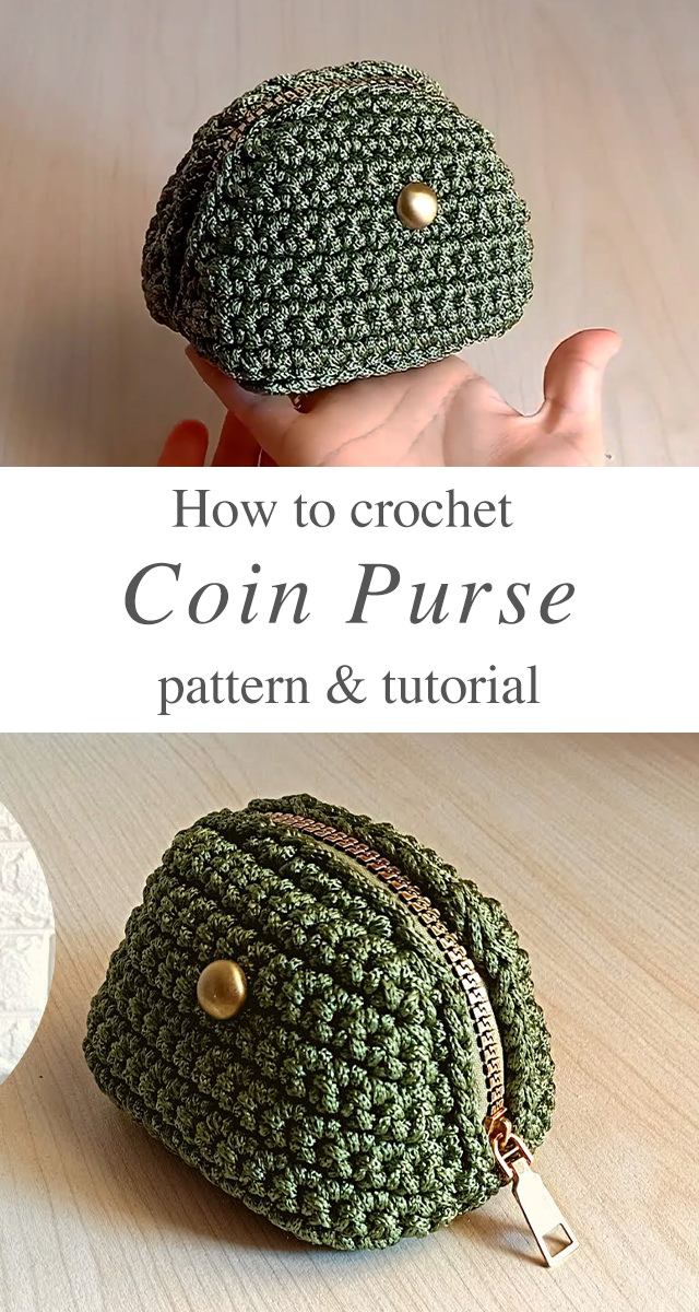 Crochet Watermelon Slice Zipper Purse – Pattern & Lining Tutorial