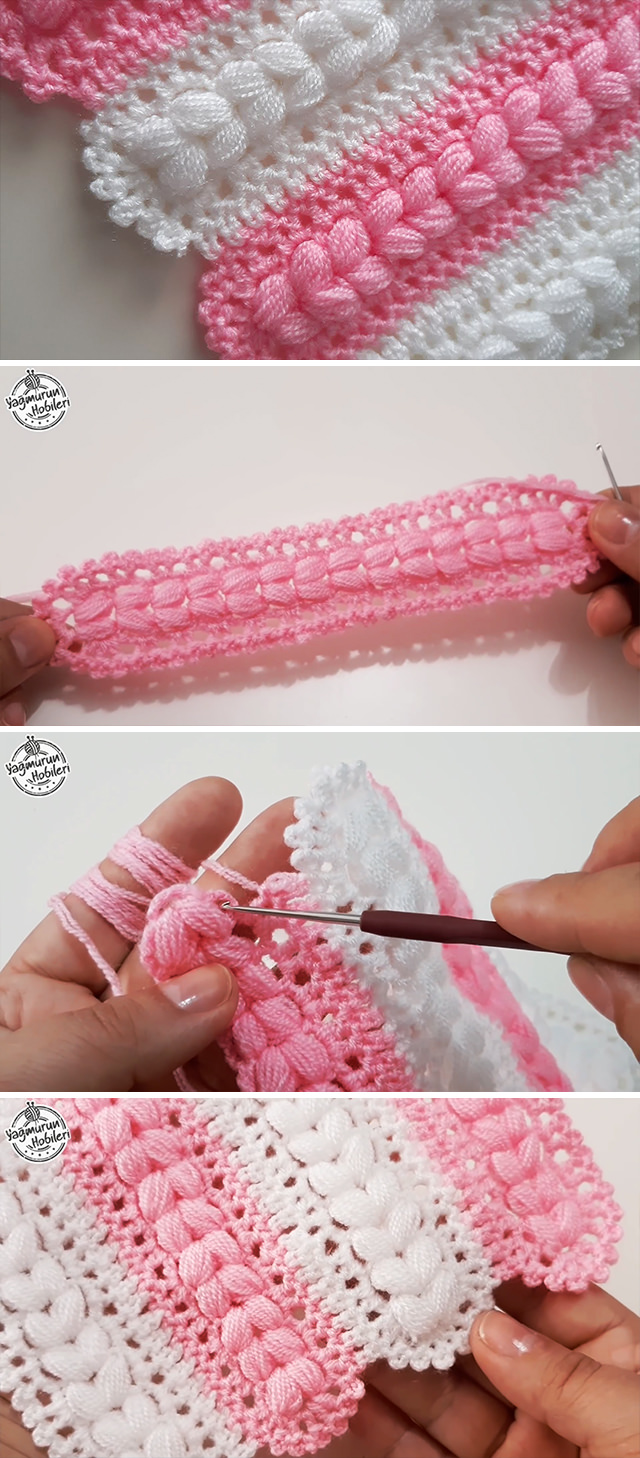 V Puff Stitch Crochet Pattern - This tutorial will teach you how to crochet a beautiful v puff stitch crochet pattern that can be used in a diverse array of projects.