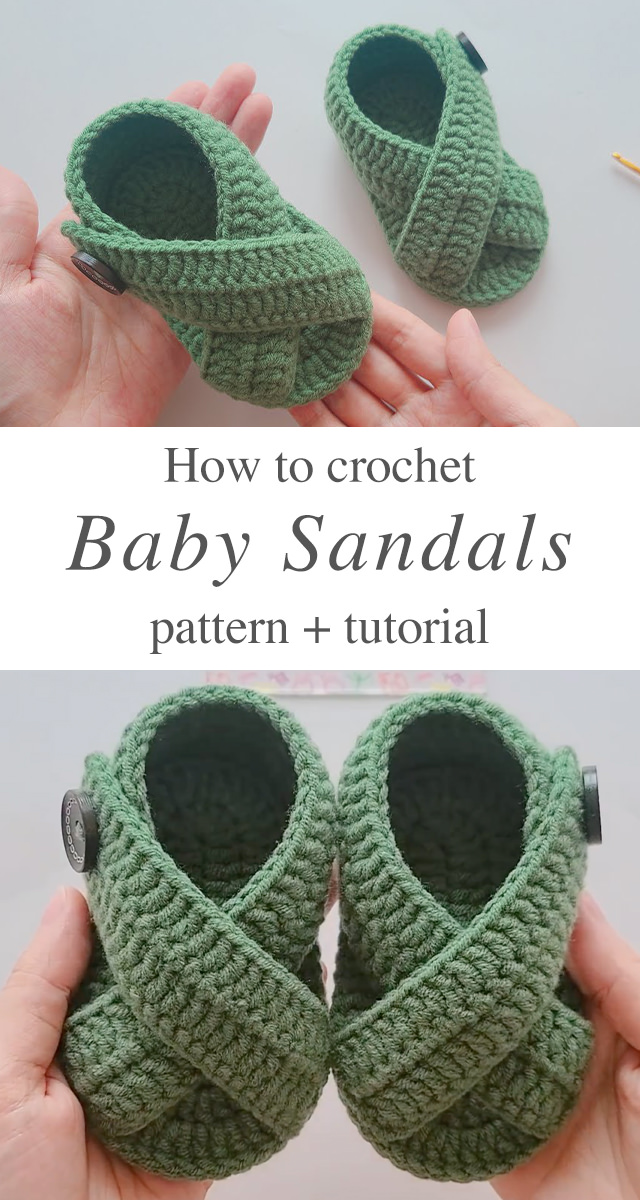 Crochet Baby Sandals - Learn making some adorable crochet baby sandals. Keep reading for the pattern and tutorial of this gorgeous project.