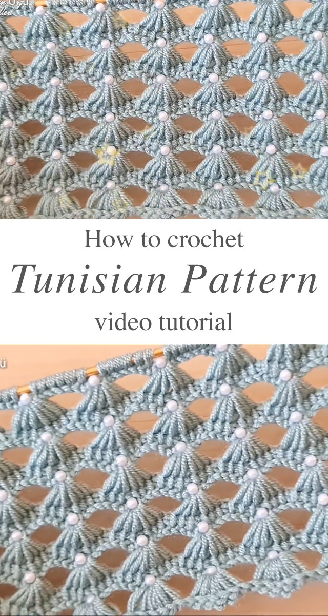 Easy Crochet Tunisian Pattern - Let's learn a very easy crochet Tunisian pattern that you can make by following few simple steps. Keep reading for the tutorial and ideas how to use this lovely pattern.