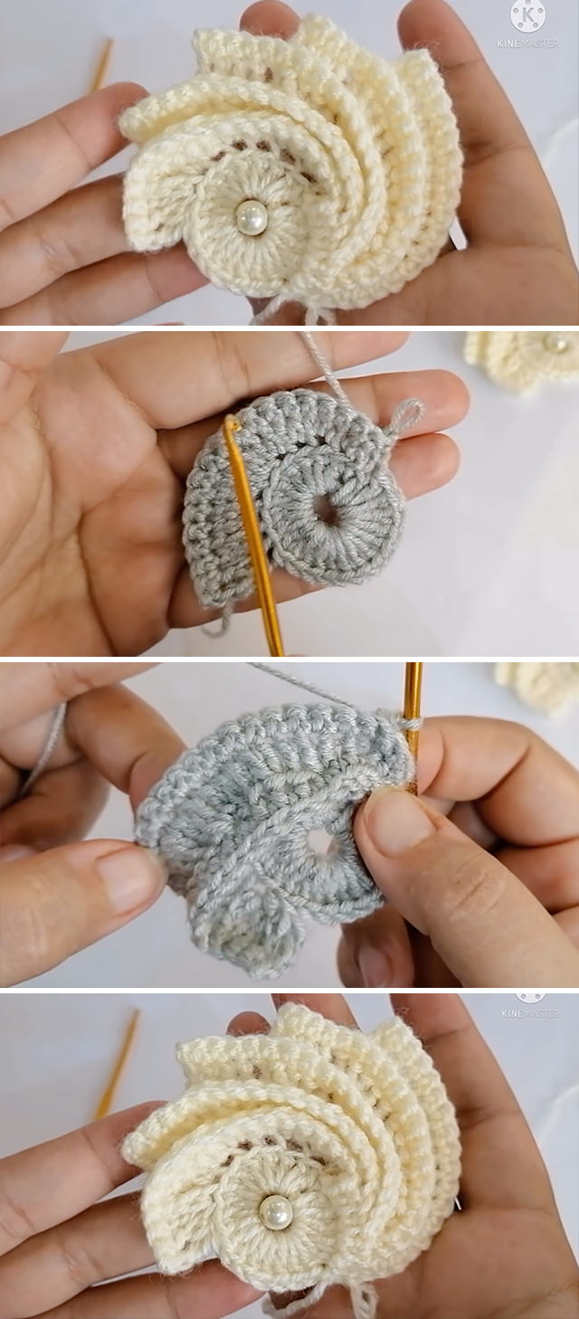 Crochet Spiral Motif Pattern - Learn how to make a beautiful and really useful crochet spiral motif. Keep reading for the pattern and tutorial of this lovely work.