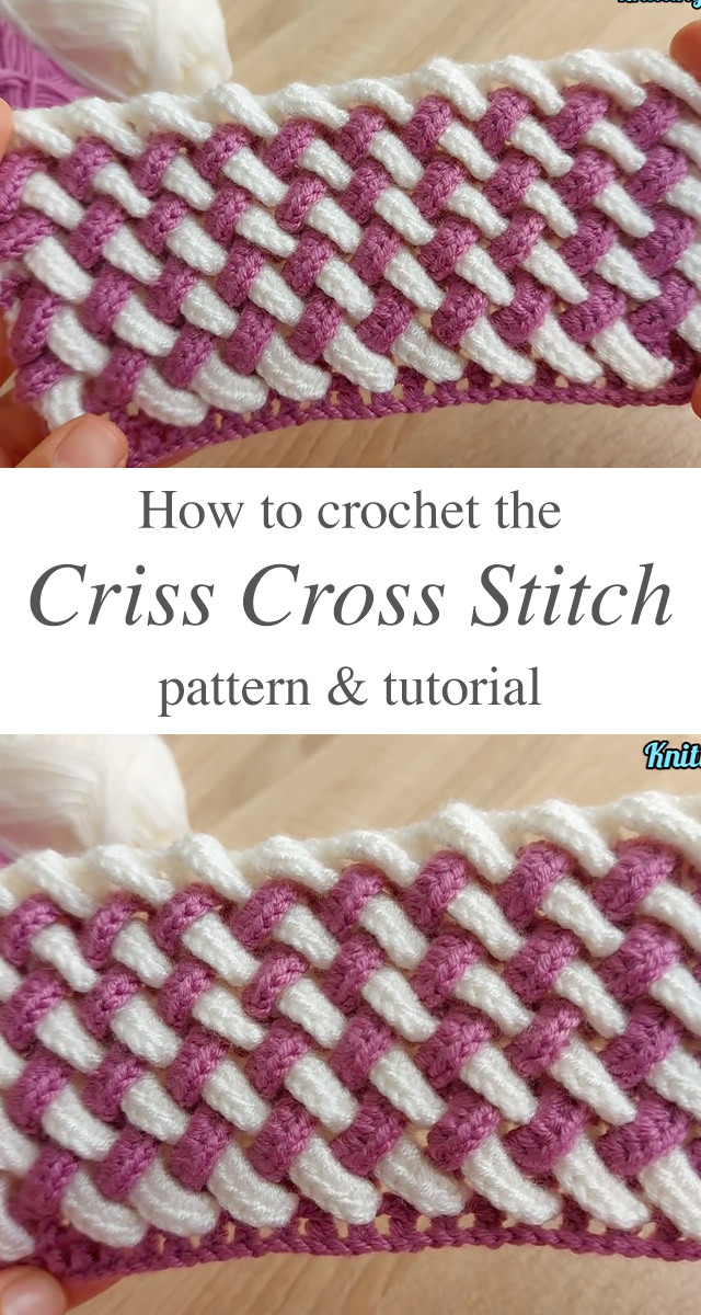 Crochet Criss Cross Pattern - Let's learn this wonderful crochet Criss Cross pattern to make a beautiful baby blanket! Keep reading for the tutorial and pattern of this unique work.