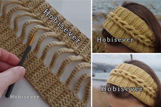 Crochet Easy Cable Headband Featured - Headbands are some of my favorite items to make. This crochet easy cable headband is one of the most popular tutorials, it takes no time to finish.