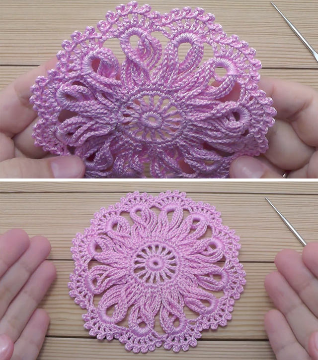 Lace Flower Motif Pattern Sided - Make this lovely crochet lace flower motif to add a stylish and charming look to your home. One of the best things about crochet is that even if you're a beginner, you can make beautiful, functional items.