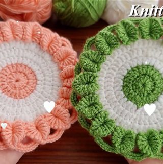 Crochet Flower Round Motif Featured - If you're looking for a quick and easy project, why not try making this crochet flower round motif. This pattern is perfect for beginners and it takes no time to finish.