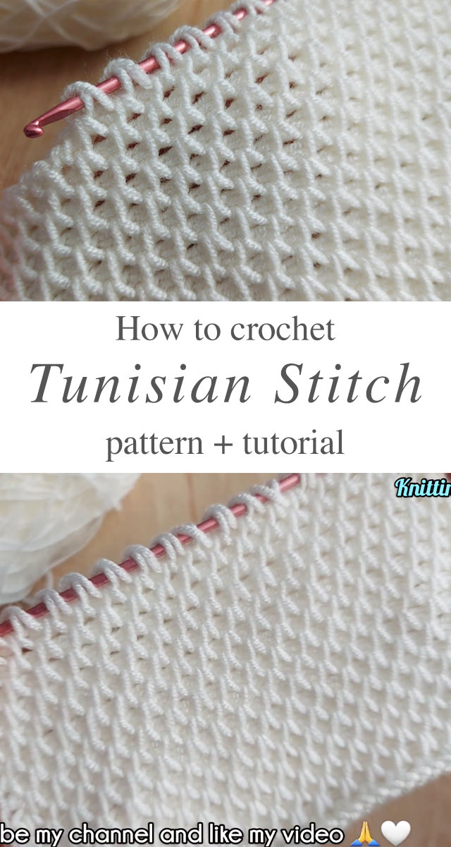 Tunisian Crochet Stitch - Let's learn a very simple Tunisian crochet stitch that you can make easily by following a few steps. It's very useful and crates a unique pattern.