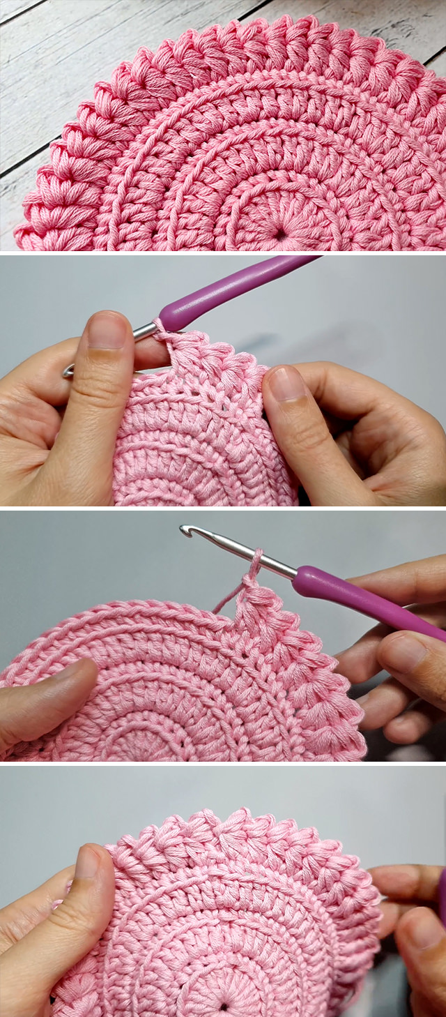 Easy Crochet Border Pattern - Let's learn a beautiful and easy crochet border to add to any project, especially for a spiral project. Keep reading for the pattern and tutorial of this lovely border.
