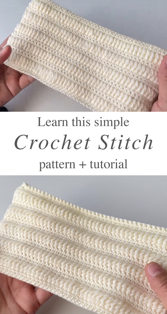 Simple Crochet Stitch - If you're a beginner crocheter and looking for a simple crochet stitch to learn, this is the right place.