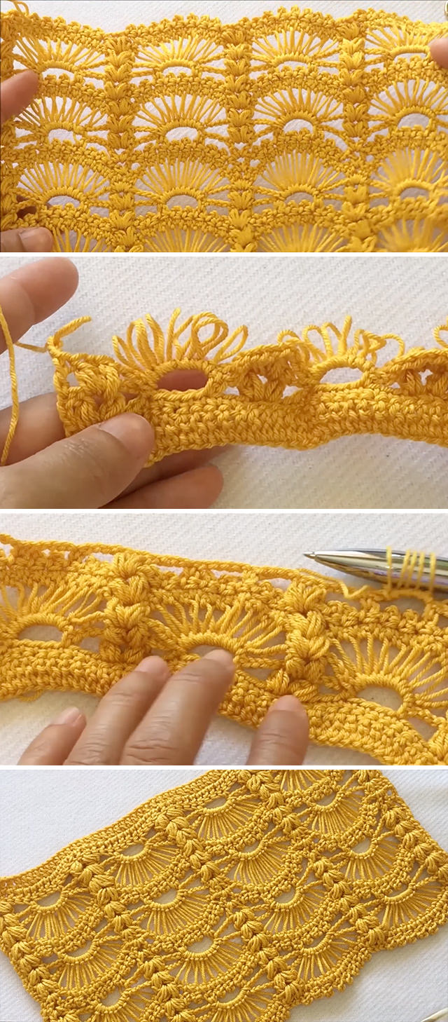 Crochet Lace Pattern Tutorial - Let's make this crochet lace pattern, it looks stylish, easy, and fun to make. You can use it in many crochet works.