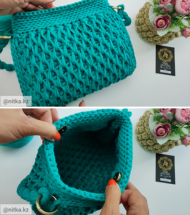 Crochet Honeycomb Bag Sided - Learn how to make this beautiful crochet honeycomb stitch bag! This is the most elegant and comfortable crochet bag I have made.