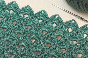Crochet Embossed Pattern Featured - If you're looking for a quick and easy crochet project, why not try making this crochet embossed pattern.