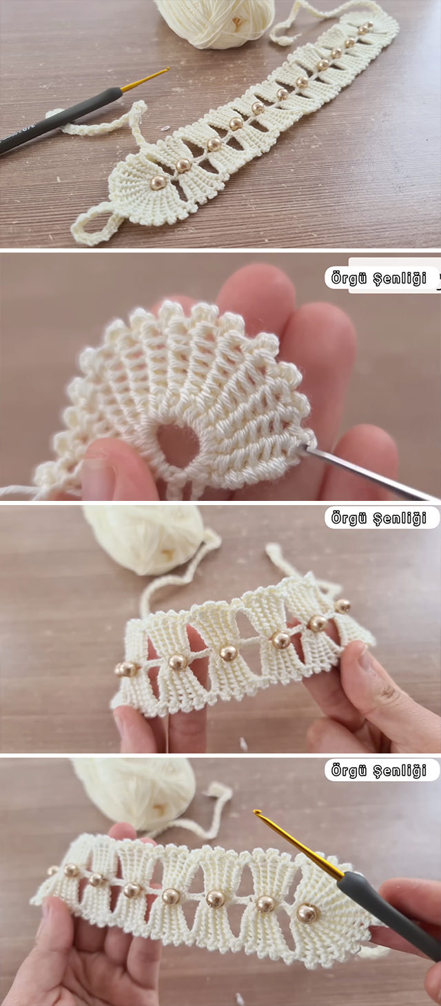 Crochet Lace Headband Pattern - Let's make this beautiful crochet lace headband. It's very easy to make and you will love the result.