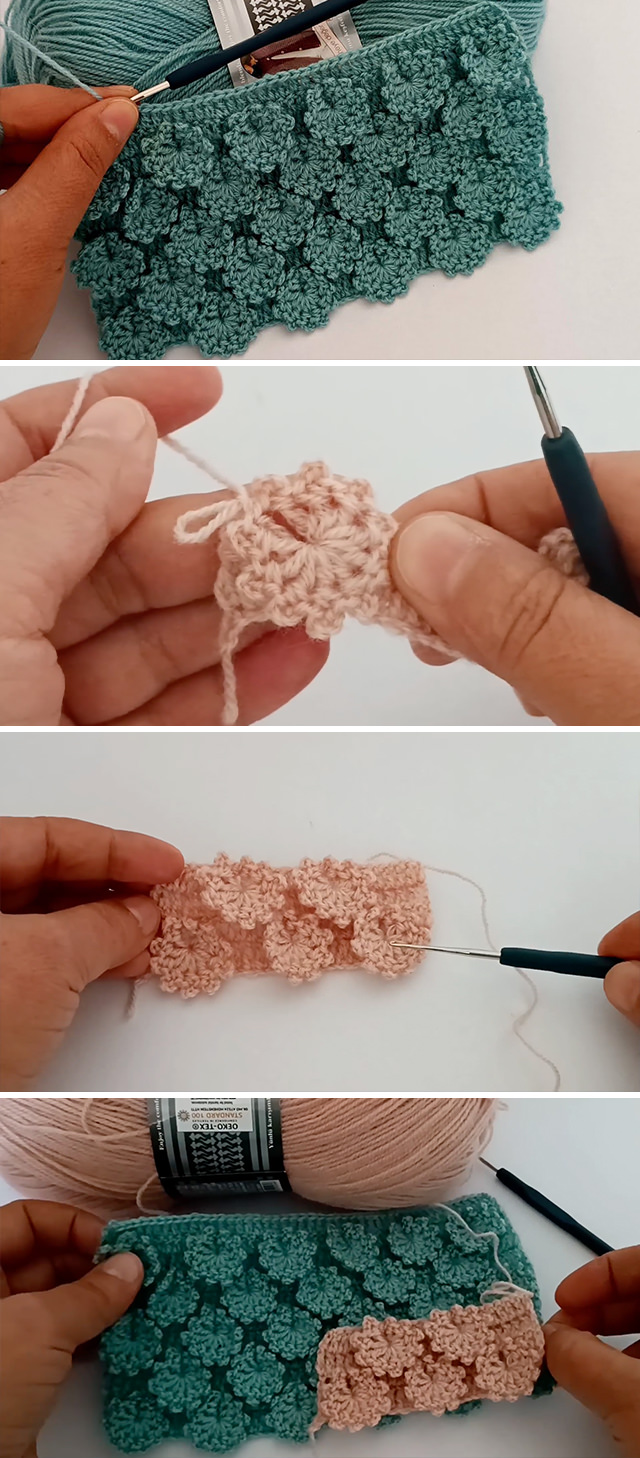 Crochet Relief Pattern Tutorial - If you are looking for a new 3D crochet relief pattern, it's the right place! Check the easy pattern and video tutorial below.