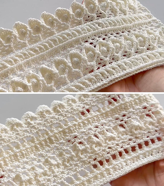 Lace Crochet Pattern Tutorial Sided - I am all time fan of lace crochet patterns. The plus and unique point is the delicacy of these beauties.