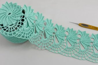 Crochet Flower Ribbon Featured - In this tutorial we will learn how to make a gorgeous crochet flower ribbon, a mesmerizing fusion of elegance and charm.