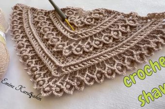 Crochet Lacy Shawl Featured Image - In the enchanting world of crochet, where stitches weave tales of creativity, the crochet lacy shawl stands as a testament to timeless elegance.