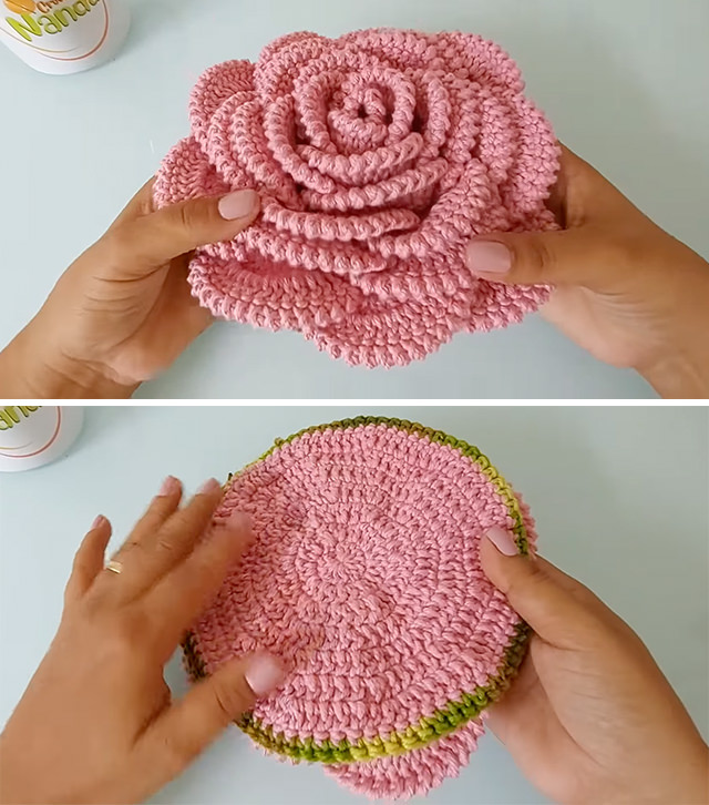Large Crochet Flower Pattern Sided - In this tutorial, we're diving into the captivating world of crochet artistry, focusing on creating a large crochet flower adorned with the exquisite crab stitch.