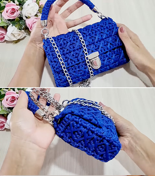 Modern Crochet Bag Pattern Sided - A mesmerizing creation is this modern crochet bag, a contemporary masterpiece that seamlessly blends modern aesthetics with the timeless charm of nautical inspiration.