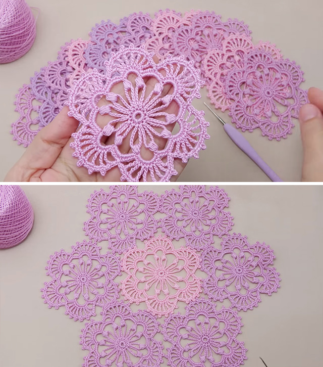 Crochet Easy Flower Motif Sided - Learn how to make a lovely crochet easy flower motif that is not only visually stunning but also surprisingly simple to create.