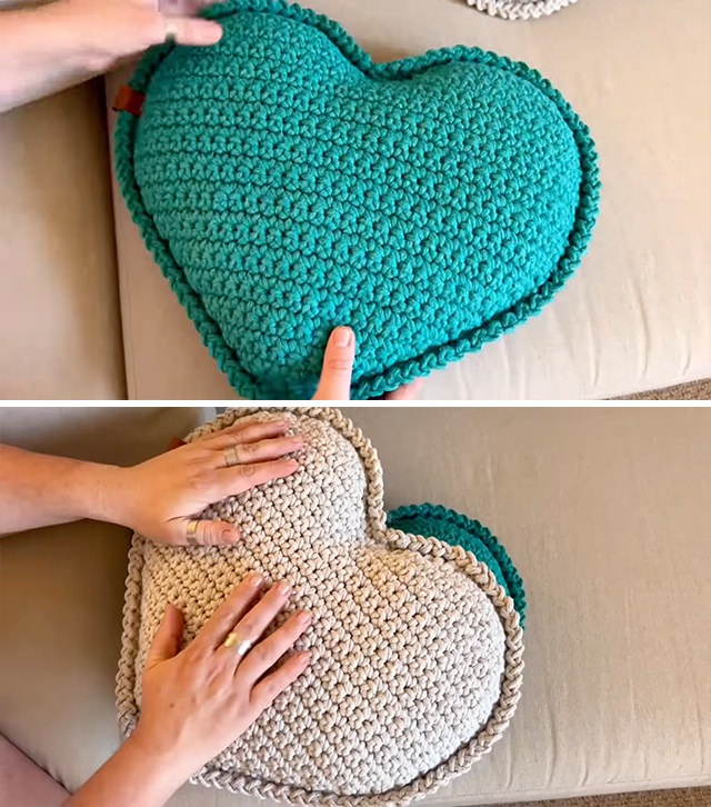 Crochet Heart Pillow Pattern Sided - In this tutorial, we'll dive into the delightful world of crochet heart pillows, a project that's not only visually charming but also infused with the warmth of handmade love.