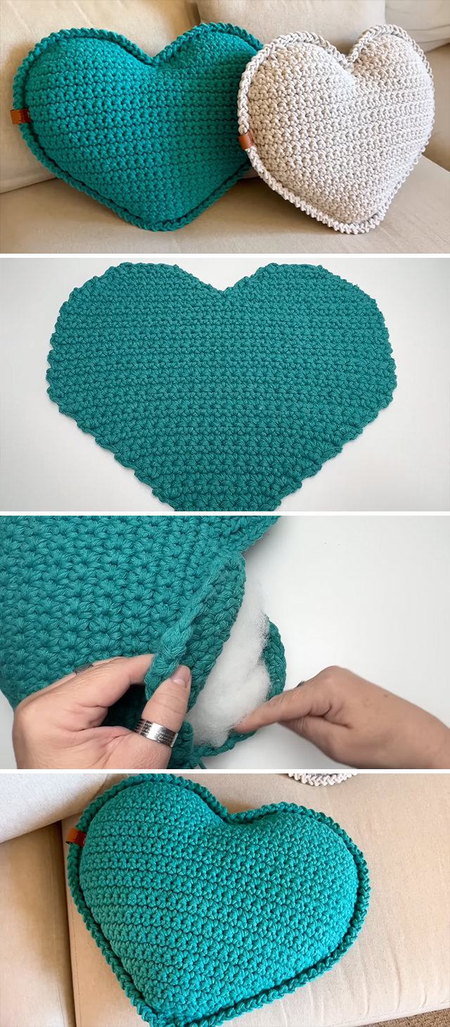 Crochet Heart Pillow Pattern - In this tutorial, we'll dive into the delightful world of crochet heart pillows, a project that's not only visually charming but also infused with the warmth of handmade love.