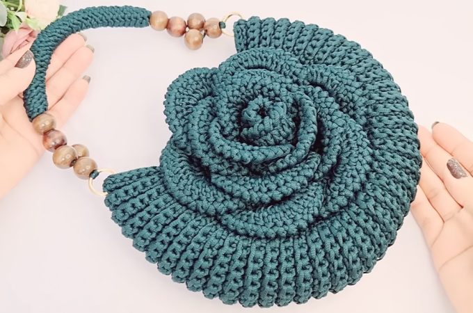 Crochet Rose Bag Featured - Embark on a captivating crochet adventure as we delve into the artistry of crafting a timeless masterpiece – the crochet rose bag.