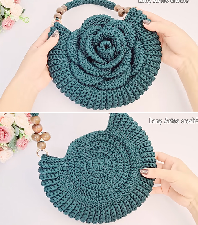 Crochet Rose Bag Pattern Sided - Embark on a captivating crochet adventure as we delve into the artistry of crafting a timeless masterpiece – the crochet rose bag.