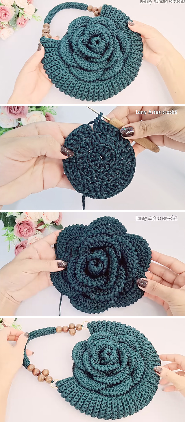 Crochet Rose Bag Pattern - Embark on a captivating crochet adventure as we delve into the artistry of crafting a timeless masterpiece – the crochet rose bag.