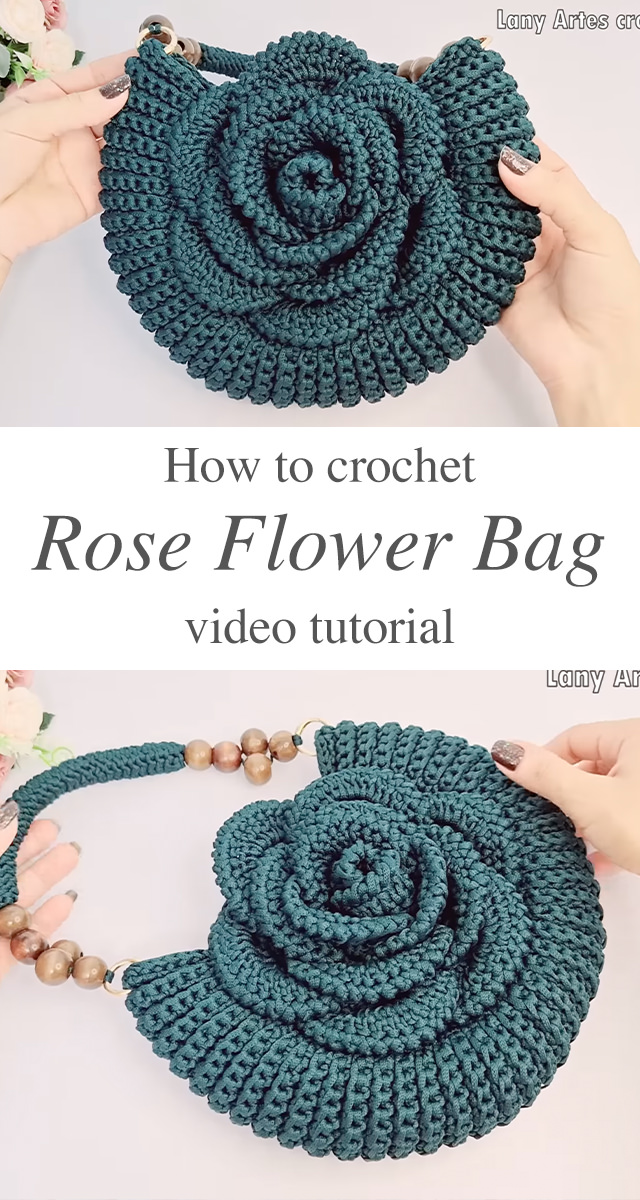 Crochet Rose Bag - Embark on a captivating crochet adventure as we delve into the artistry of crafting a timeless masterpiece – the crochet rose bag.