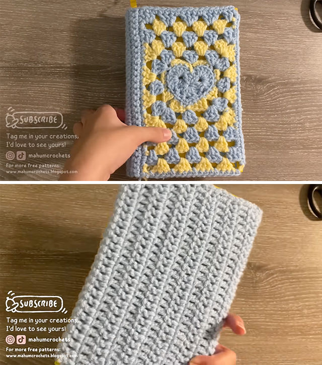 Crochet Book Cover Sided - In this tutorial, we'll delve into the delightful world of crochet book cover, focusing on turning a heart granny square into a charming cozy for your literary treasures. Let's get started on this creative journey!