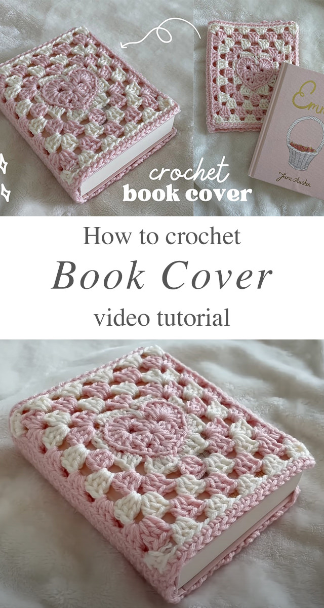 Crochet Book Cover - In this tutorial, we'll delve into the delightful world of crochet book cover, focusing on turning a heart granny square into a charming cozy for your literary treasures. Let's get started on this creative journey!