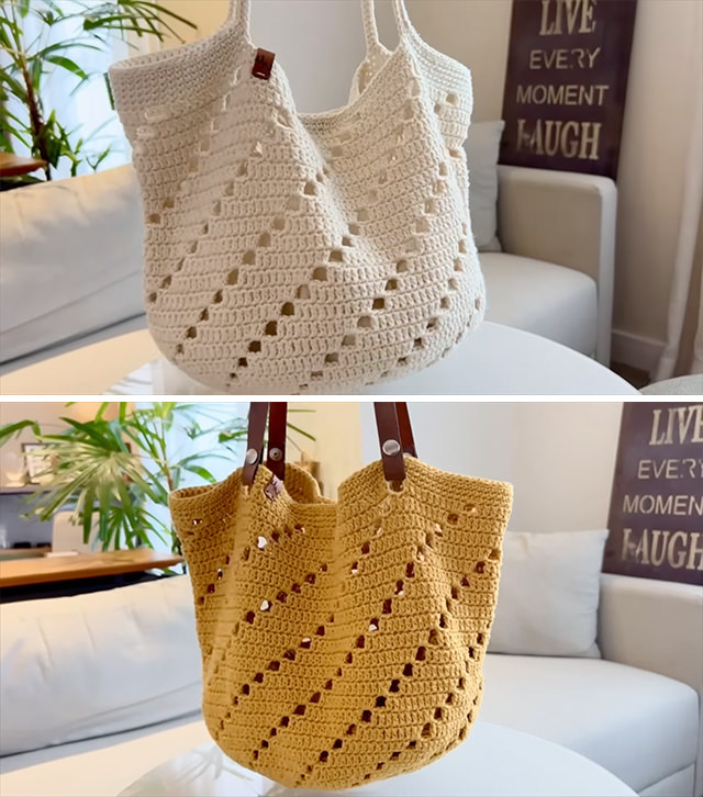 Crochet Summer Handbag Sided - In the realm of crochet, where threads weave tales of creativity, the summer handbag emerges as a canvas of endless possibilities.