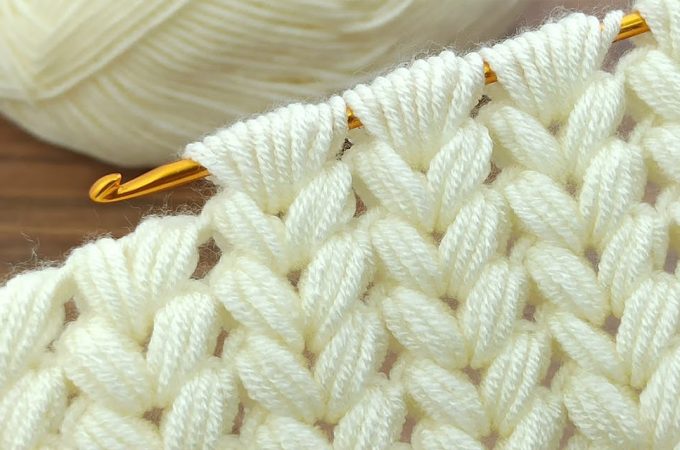 Tunisian Crochet Puff Stitch Featured - Tunisian crochet enthusiasts, rejoice! Today, we delve into the fascinating world of the Tunisian crochet puff stitch.