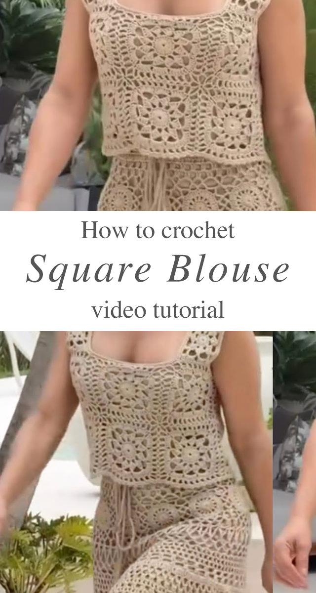 Crochet Square Blouse - Dive into the world of intricate patterns and timeless elegance as we guide you through creating your very own crochet square blouse.